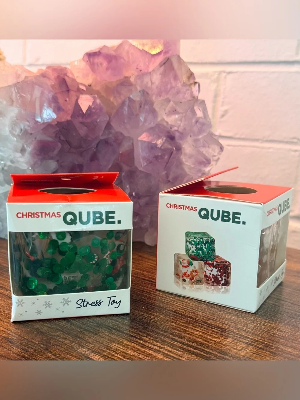 Christmas Qube Squishy 2 Pack | Viral Holiday Sensory Stress Toys | Master Toys